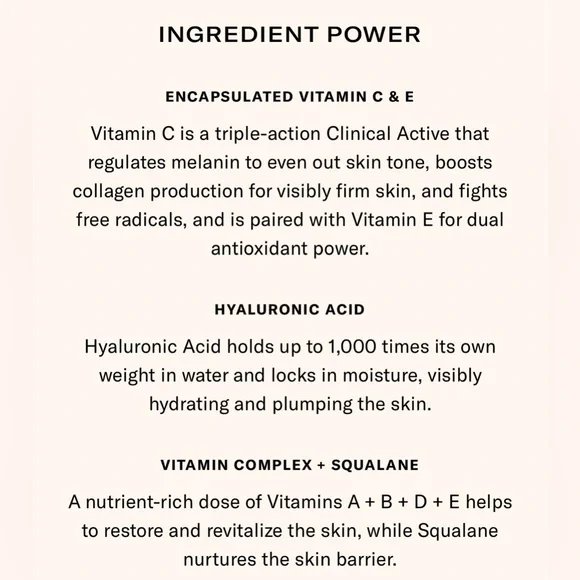 ODACITE Brightening Serum - Vitamin C & E & Hyaluronic Acid, NEW